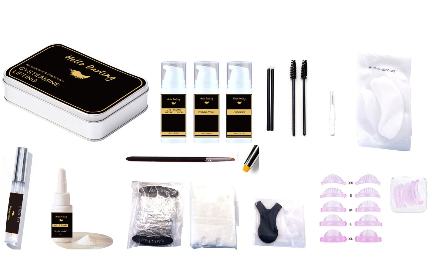Cysteamine lifting kit or Korean lash lift
