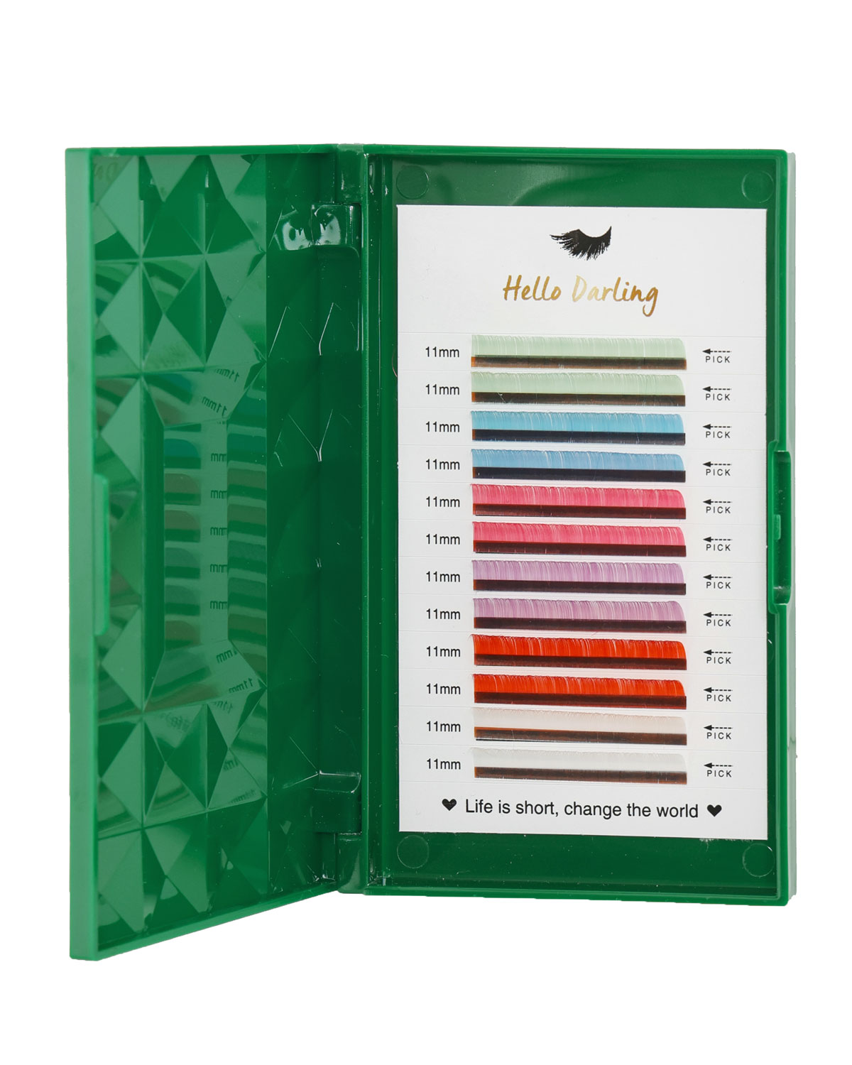 Volume Color Lash Extension Trays