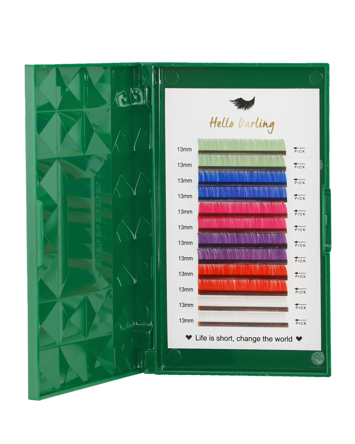 Volume Color Lash Extension Trays